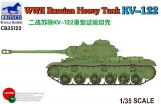 Czołg do sklejania KV-122 w skali 1:35, model Bronco CB35122
