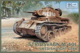 Czołg do sklejania Stridsvagn M40L w skali 1:72 IBG 72036