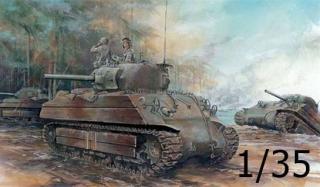 Czołg średni Sherman M4A2 do sklejania, model Dragon 6462