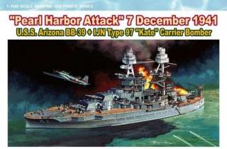 Dragon 7127 "PEARL HARBOR ATTACK" 7 DECEMBER 1941 (U.S.S. ARIZONA BB-39 + IJN TYPE 97 "KATE" CARRIER BOMBER)