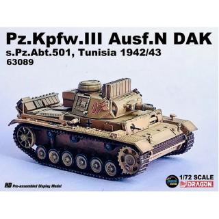 Dragon Armor 63089 Pz.Kpfw. III Ausf. N DAK s.Pz.Abt.501 Tunisia 1942/43