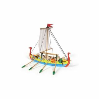 Drewniany model dla dziecka łódź Wikingów OcCre 20001