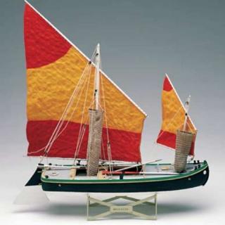 Drewniany model do sklejania łodzi Bragozzo - Amati 1570