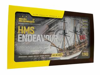 Drewniany model do sklejania statku HMS Endeavour - Mamoli MM18