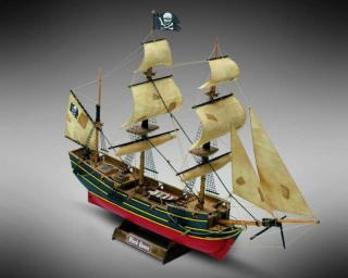 Drewniany model do sklejania statku pirackiego Black Queen