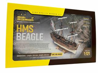 Drewniany model do sklejania żaglowca HMS Beagle - Mamoli MM03