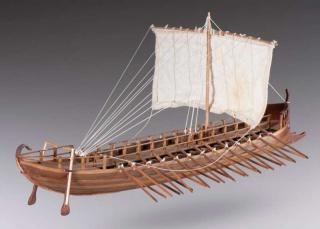 Drewniany model łodzi Greek Bireme - Dusek D001 skala 1-72