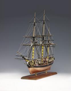 Drewniany model okrętu żaglowego H.M.S. Pegasus do sklejania - Amati nr 1300/05 w skali 1:64