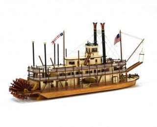 Drewniany model parowca Mississippi do sklejania 1:80 Artesania 20515