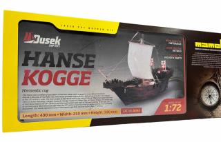 Drewniany model statku Hanse Kogge - Dusek D003 skala 1-72