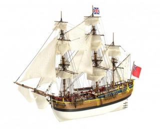 Drewniany model statku HMS Endeavoru do sklejania 1:65 Artesania 22520