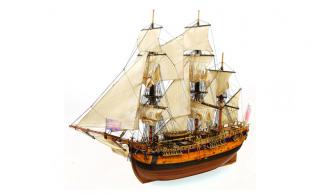 Drewniany model żaglowca HMS Endeavour 1:54 OcCre 14005