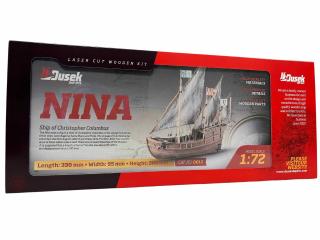 Drewniany model żaglowca Nina - Dusek D012 w skali 1-72
