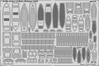 Elementy fototrawione do pancernika Prince of Wales 1:350 z Tamiya - Eduard 53092