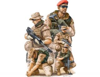 Figurki niemieckich żołnierzy ISAF w Afganistanie - Trumpeter 00421