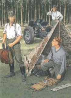 Figurki niemieckich żołnierzy oraz namiot - Dragon 6695 skala 1:35