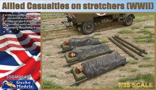 Gecko Models 35GM0049 Allied Casualties on Stretchers (WWII)