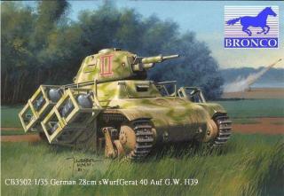 German 28cm sWurfGerat 40 Auf G.W. H38/39 do sklejania Bronco 35002