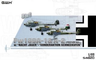 Great Wall Hobby S4820 Fw189A-1  A-2 with "Nacht Jager" - "Sonderaktion Schneekufen" 3in1 1/48