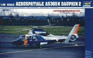 Helikopter Aerospatiale AS365N Dauphin 2 w skali 1:48 do sklejania