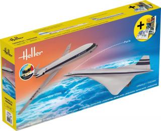 Heller 52333 Zestaw modelarski Concorde + Caravelle w skali 1/100