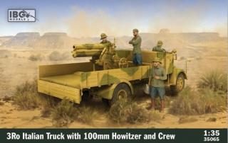 IBG 35065 3Ro Italian Truck with 100mm Howitzer and Crew 1/35