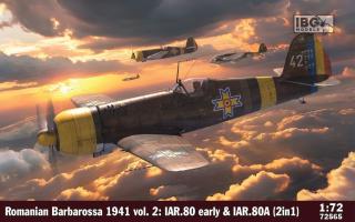 IBG 72565 Romanian Barbarossa 1941 Vol.2 IAR.80 Early  IAR.80A (2in1) 1/72