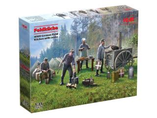 ICM 35618 Feldkuche - German Field Kitchen with Cooks 1/35