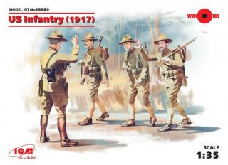 ICM 35689 US Infantry 1917 ( 4 figures) 1/35