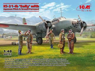 ICM 48197 Ki-21-Ib Sally w/Jap.Pilots  Ground Per 1/48