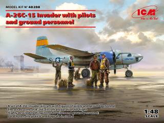 ICM 48288 A-26C-15 Invader w/pilots  ground perso 1/48