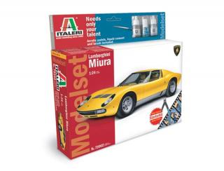 Italeri 72002 Zestaw z farbami i narzędziami model Lamborghini Miura 1-24