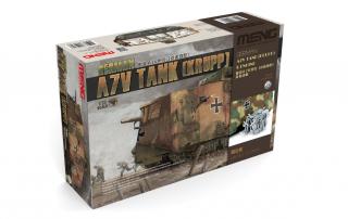 Meng TS-017s German A7V Tank (Krupp)  Engine 1/35