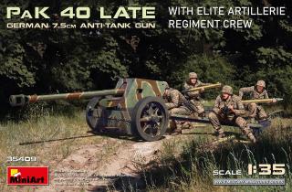 MiniArt 35409 Pak 40 Late German 7,5cm Anti-Tank Gun with Crew