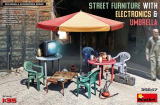 MiniArt 35647 Street furniture with electronics  umbrella scale 1/35