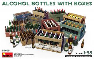 MiniArt 35665 Alcohol Bottles with Boxes 1/35