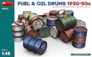 MiniArt 49007 Fuel  Oil Drums 1930-50's 1/48