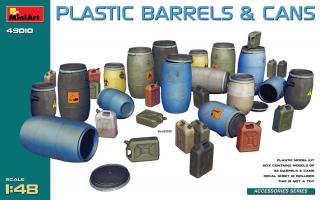 MiniArt 49010 Plastic Barrels  Cans 1/48