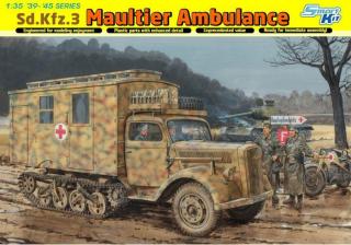 Model ambulansu Sd.Kfz.3 Maultier do sklejania Dragon 6766