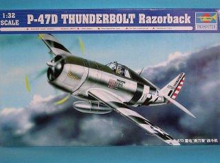 Model amerykańskiego myśliwca P-47D Thunderbolt Razorback 1:32