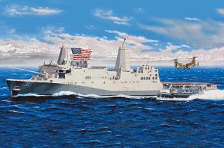 MOdel amerykańskiego okrętu desantowego USS New York LPD-21 1:350