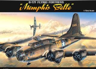 Model bombowca B-17F Memphis Belle w skali 1:72 - Academy 12495