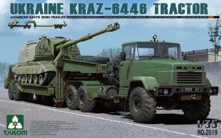 Model ciągnika siodłowego KrAZ-6446 do sklejania Takom 2019