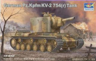 Model ciężkiego czołgu KV2 do sklejania w skali 1:35, Trumpeter 00367