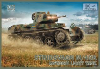 Model czołgu do sklejania Stridsvagn M/40K w skali 1:72 IBG 72035