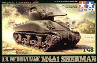 Model czołgu M4A1 Sherman do sklejania Tamiya 32523 skala 1/48