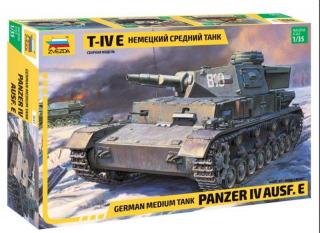 Model czołgu Panzer IV E do sklejania - Zvezda 3641 skala 1:35