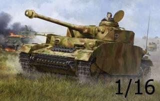 Model czołgu Panzerkampfwagen IV wersja H w skali 1:16, Trumpeter