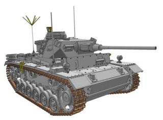 Model czołgu Pz.Bef.Wg.III Ausf.K do sklejania - Dragon 6853