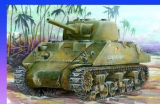 Model czołgu Sherman M4A2 do sklejania, Dragon 6062 - Modeledo